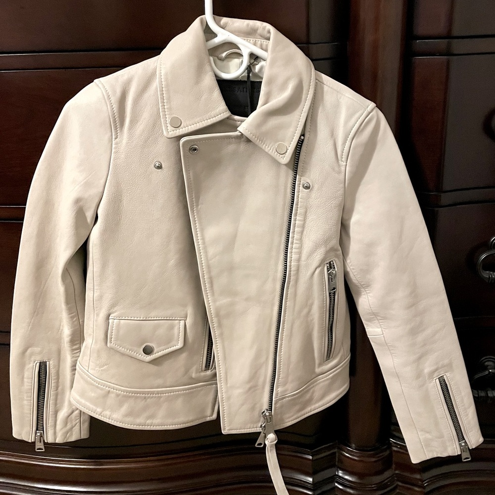 NWT AllSaints Kara Leather Jacket